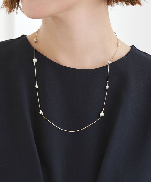 grove / グローブ ネックレス・ペンダント・チョーカー | 飛ばしパール調アジャスタブルネックレス | 詳細4