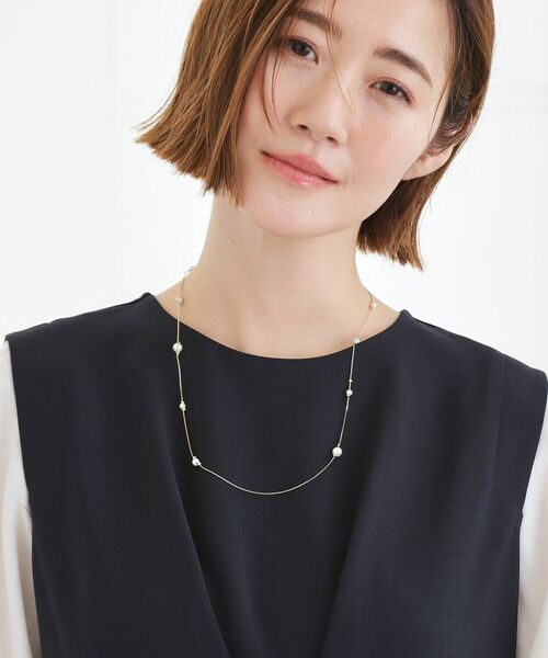 grove / グローブ ネックレス・ペンダント・チョーカー | 飛ばしパール調アジャスタブルネックレス | 詳細5