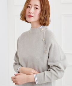 grove / グローブ ニット・セーター | ラグランスリーブ肩釦ニット