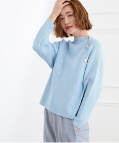 grove / グローブ ニット・セーター | ラグランスリーブ肩釦ニット