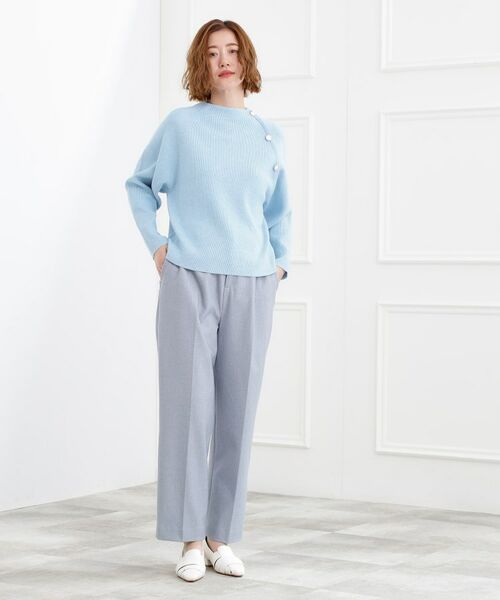 grove / グローブ ニット・セーター | ラグランスリーブ肩釦ニット | 詳細11