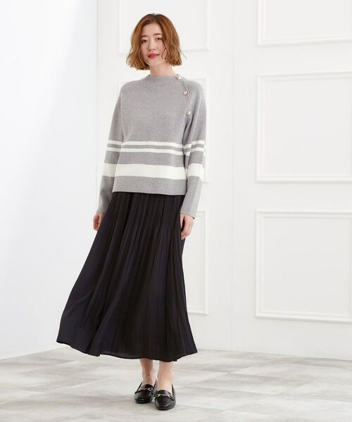 grove / グローブ ニット・セーター | ラグランスリーブ肩釦ニット | 詳細20