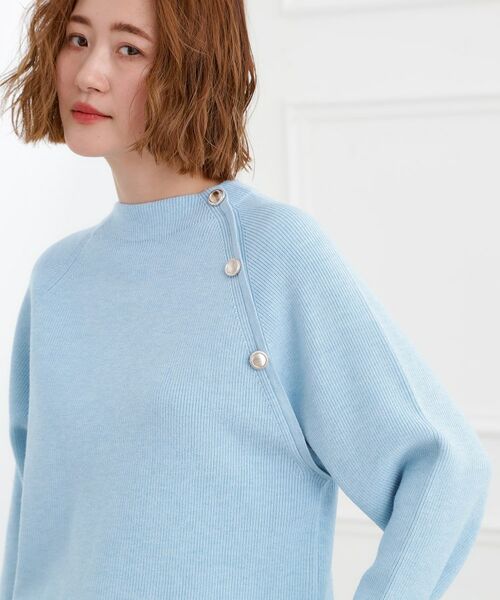 grove / グローブ ニット・セーター | ラグランスリーブ肩釦ニット | 詳細9