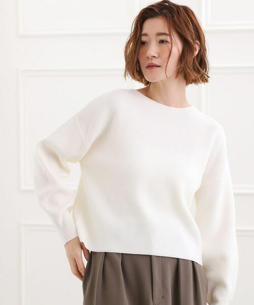 grove / グローブ ニット・セーター | もちもち畦編みクルーネックニット | 詳細1