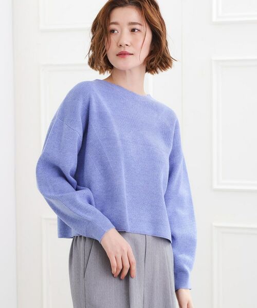 grove / グローブ ニット・セーター | もちもち畦編みクルーネックニット | 詳細14
