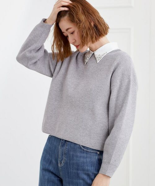 grove / グローブ ニット・セーター | もちもち畦編みクルーネックニット | 詳細6