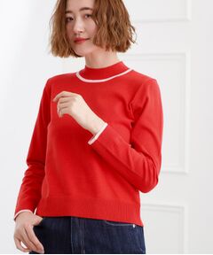 grove / グローブ ニット・セーター | バイカラーハイネックニット