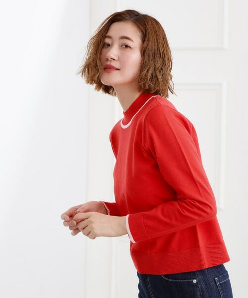 grove / グローブ ニット・セーター | バイカラーハイネックニット | 詳細10