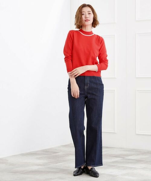 grove / グローブ ニット・セーター | バイカラーハイネックニット | 詳細11