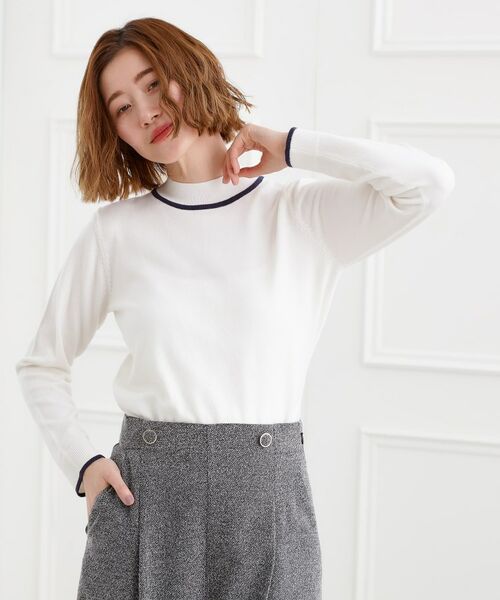 grove / グローブ ニット・セーター | バイカラーハイネックニット | 詳細2