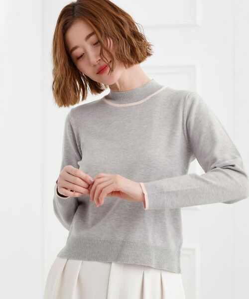 grove / グローブ ニット・セーター | バイカラーハイネックニット | 詳細5