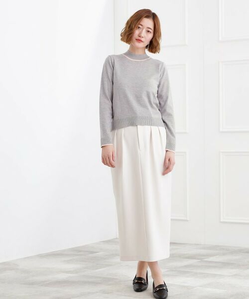 grove / グローブ ニット・セーター | バイカラーハイネックニット | 詳細7