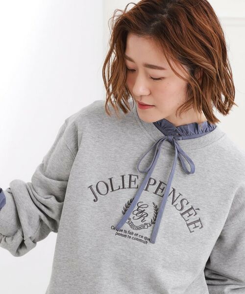 grove / グローブ スウェット | 刺繍ロゴ裏毛スウェットプルオーバー | 詳細5