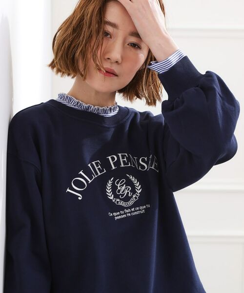 grove / グローブ スウェット | 刺繍ロゴ裏毛スウェットプルオーバー | 詳細9