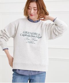 grove / グローブ スウェット | プレッピーロゴ裏起毛スウェット