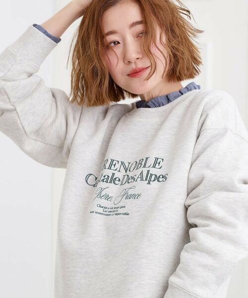 grove / グローブ スウェット | プレッピーロゴ裏起毛スウェット | 詳細1