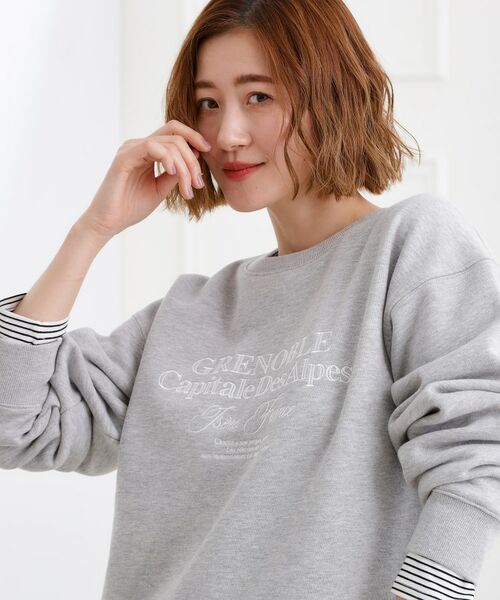 grove / グローブ スウェット | プレッピーロゴ裏起毛スウェット | 詳細5