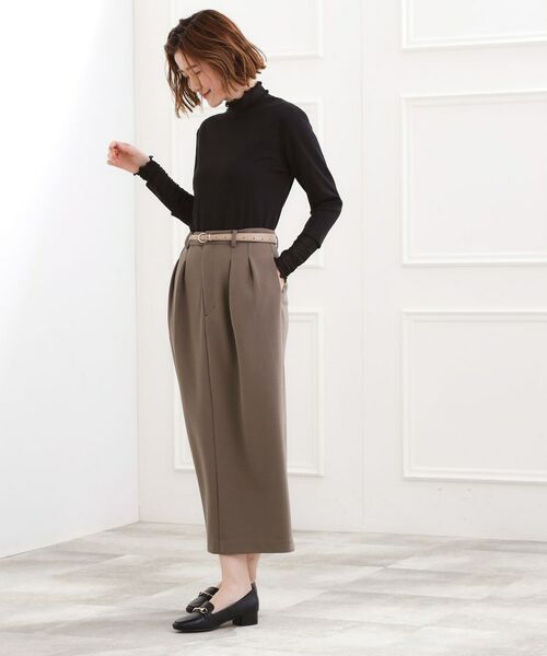 grove / グローブ カットソー | シアー切替ハイネックプルオーバー | 詳細11