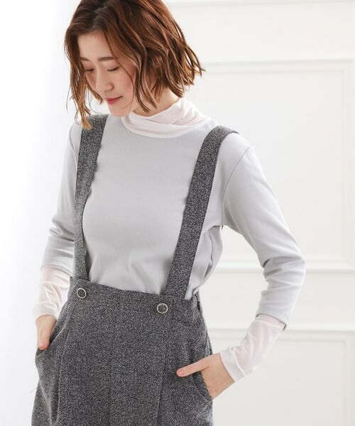 grove / グローブ カットソー | シアー切替ハイネックプルオーバー | 詳細6