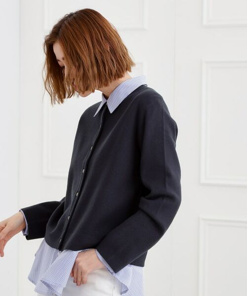 grove / グローブ カーディガン・ボレロ | 【洗える】毛玉軽減クルーネックカーディガン | 詳細10