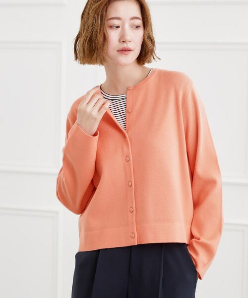grove / グローブ カーディガン・ボレロ | 【洗える】毛玉軽減クルーネックカーディガン | 詳細5