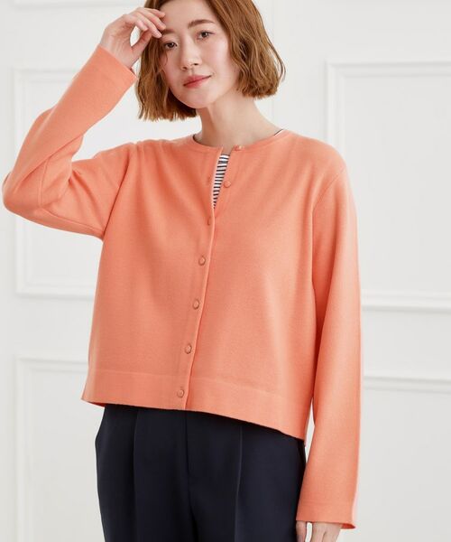 grove / グローブ カーディガン・ボレロ | 【洗える】毛玉軽減クルーネックカーディガン | 詳細6