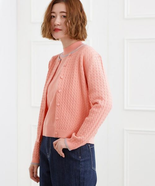 grove / グローブ カーディガン・ボレロ | ミニケーブルクルーネックカーディガン | 詳細18
