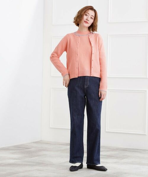 grove / グローブ カーディガン・ボレロ | ミニケーブルクルーネックカーディガン | 詳細19
