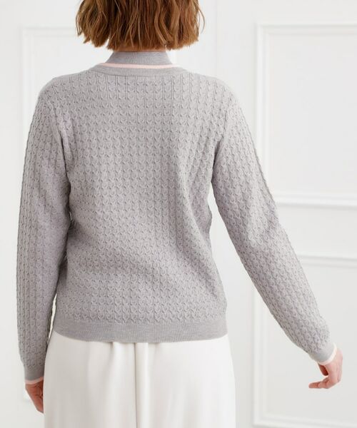grove / グローブ カーディガン・ボレロ | ミニケーブルクルーネックカーディガン | 詳細23