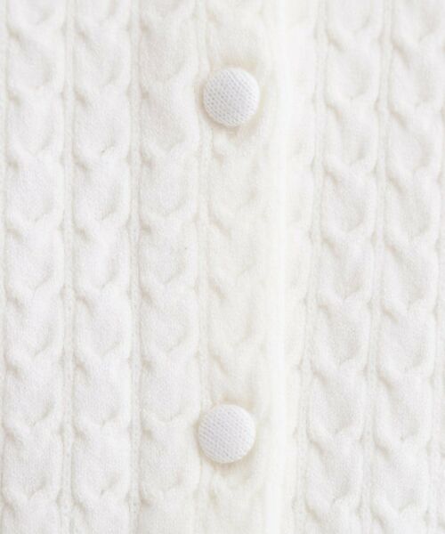 grove / グローブ カーディガン・ボレロ | ミニケーブルクルーネックカーディガン | 詳細4