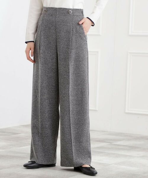 grove / グローブ パンツ | ショルダーストラップツイードパンツ | 詳細11