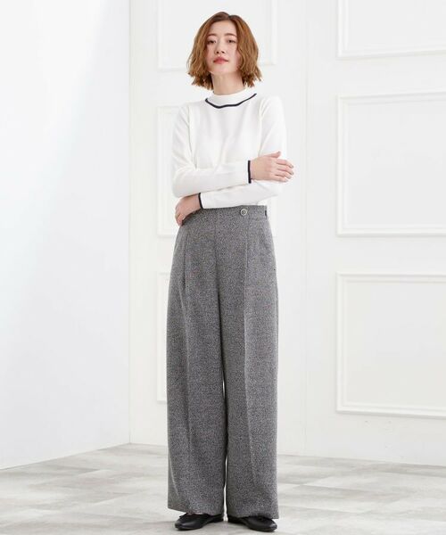 grove / グローブ パンツ | ショルダーストラップツイードパンツ | 詳細12