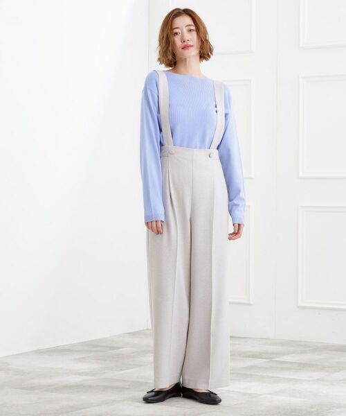 grove / グローブ パンツ | ショルダーストラップツイードパンツ | 詳細15