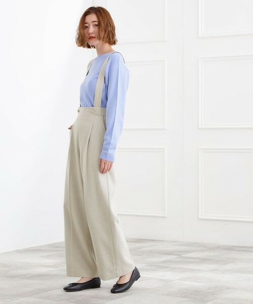 grove / グローブ パンツ | ショルダーストラップツイードパンツ | 詳細16