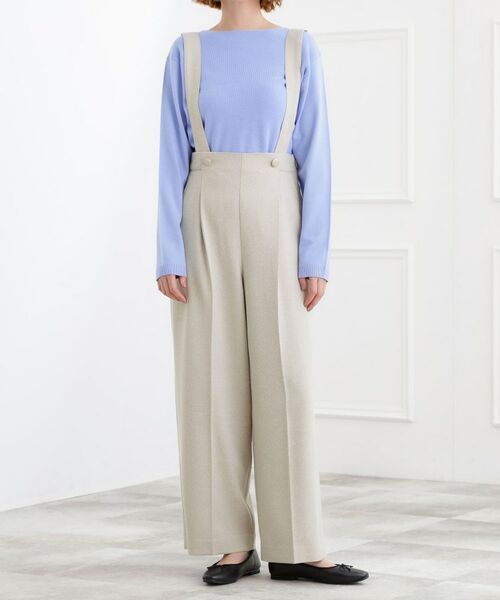 grove / グローブ パンツ | ショルダーストラップツイードパンツ | 詳細22