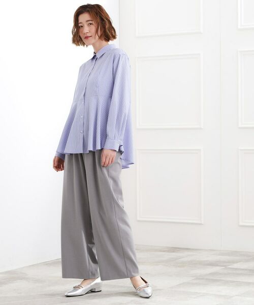 grove / グローブ パンツ | ウエストシャーリング ワイドパンツ | 詳細3