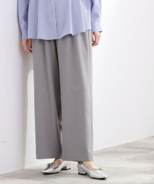 grove / グローブ パンツ | ウエストシャーリング ワイドパンツ(グレー(012))