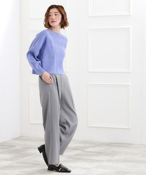 grove / グローブ パンツ | ウールライクヘリンボンワイドパンツ | 詳細3