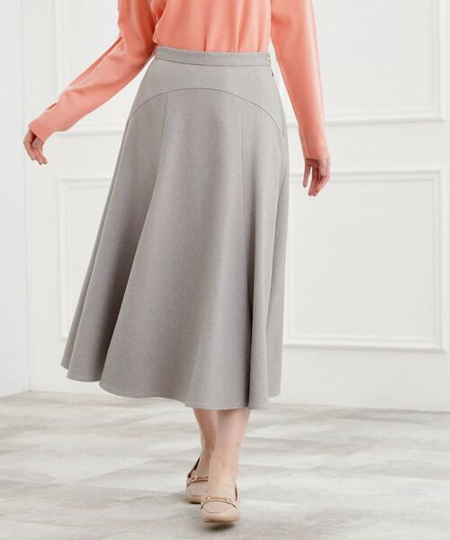 grove / グローブ スカート | ウーリッシュフレアスカート(グレー(012))