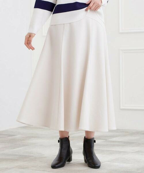 grove / グローブ スカート | ウーリッシュフレアスカート(グレージュ(050))