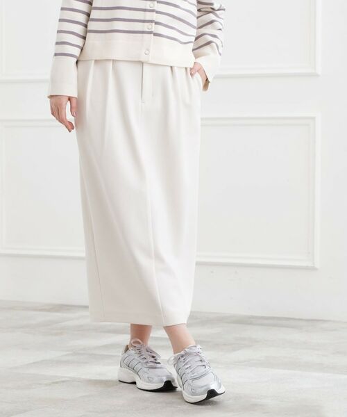 grove / グローブ スカート | カットツイルタックナロースカート(オフホワイト(003))