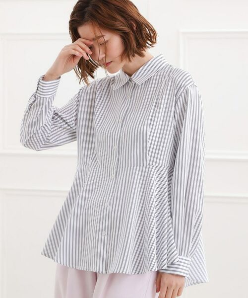 grove / グローブ シャツ・ブラウス | ペプラムフレアシャツ | 詳細1