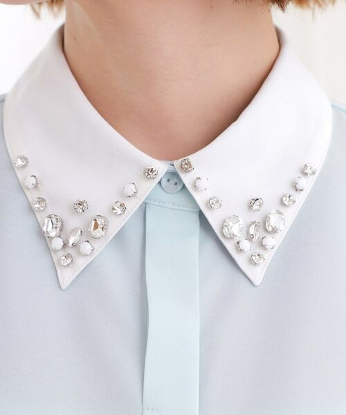 grove / グローブ シャツ・ブラウス | ビジューカラー とろみシャツ | 詳細13