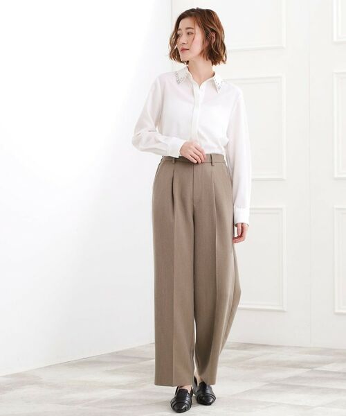 grove / グローブ シャツ・ブラウス | ビジューカラー とろみシャツ | 詳細3