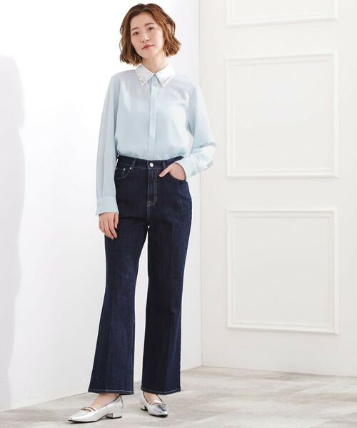 grove / グローブ シャツ・ブラウス | ビジューカラー とろみシャツ | 詳細7