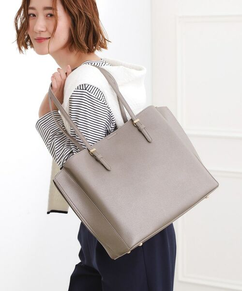 grove / グローブ トートバッグ | 人間工学サイドスリットトート(ブラックシルバー(009))