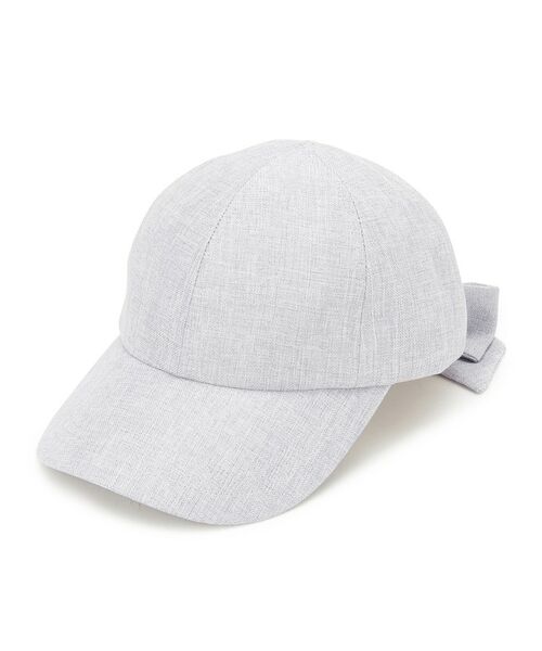 grove / グローブ キャップ | リボンキャップ【UVカット・サイズ調整可能】（グレー(012)）
