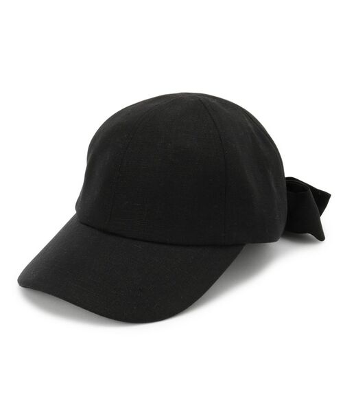 grove / グローブ キャップ | リボンキャップ【UVカット・サイズ調整可能】（ブラック(019)）