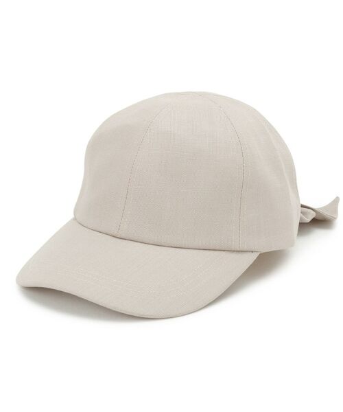 grove / グローブ キャップ | リボンキャップ【UVカット・サイズ調整可能】（ライトベージュ(051)）