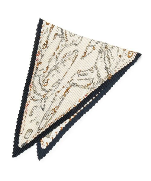 grove / グローブ バンダナ・スカーフ | 柄アソートプリーツスカーフ（ライトベージュ(051)）